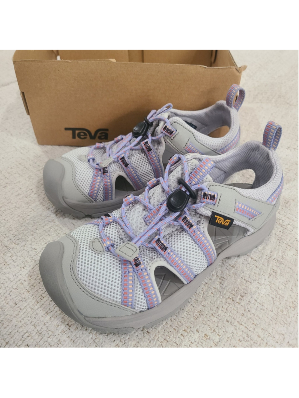 NEW Teva Kids Lavender Manatee Spoet Outdoor Sandals Shoes Kids Girls Size 13